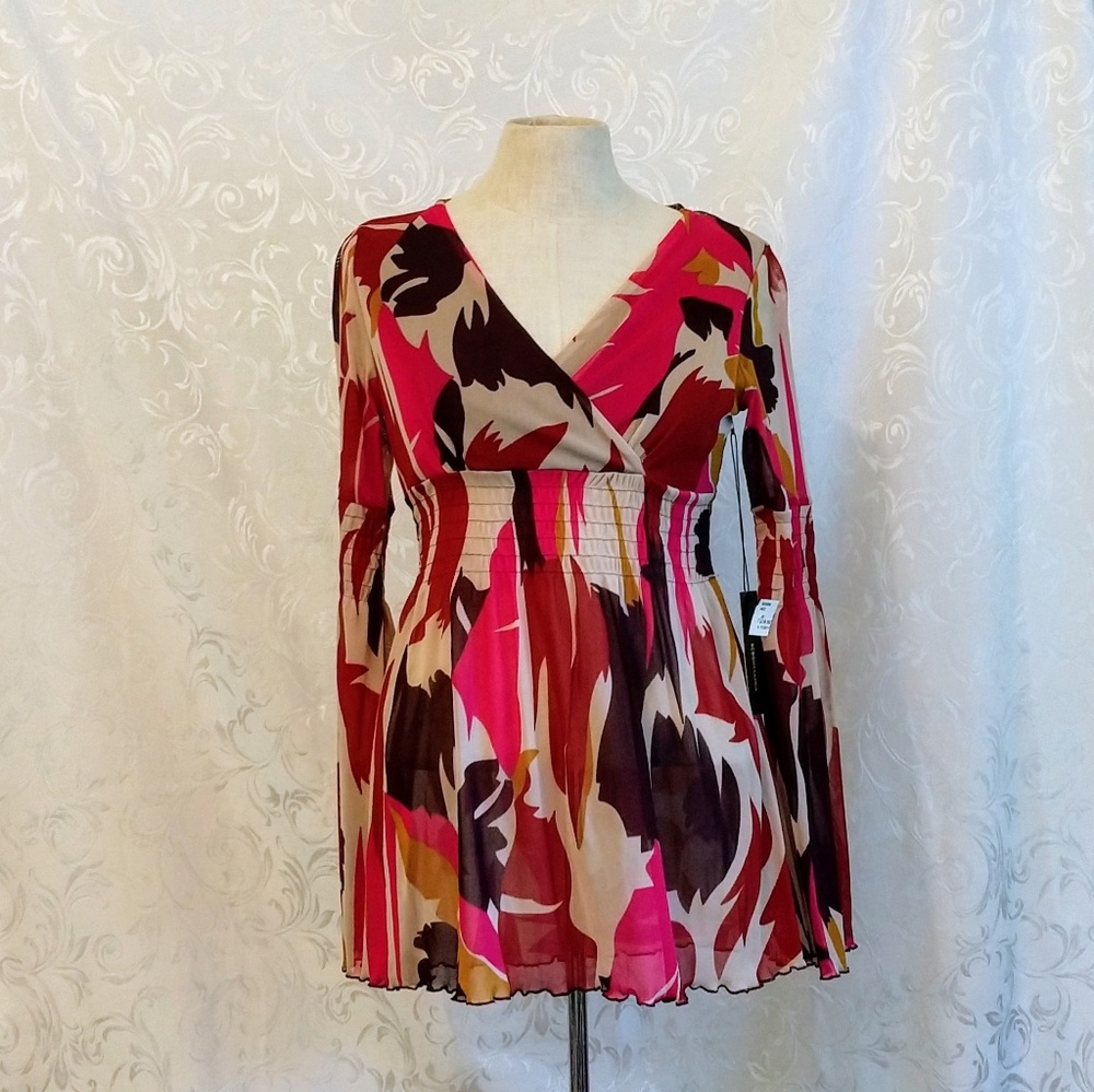 BCBGMaxAzria Mauve and Pink Blouse